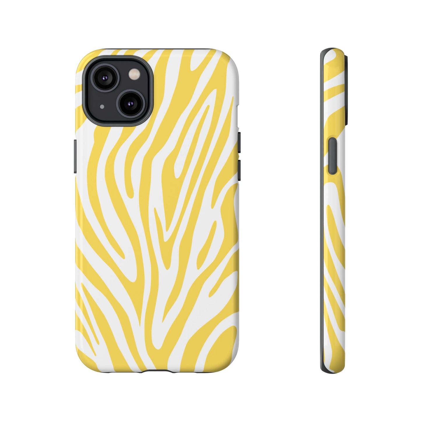 Graphic Yellow Tiger Print Phone Case
