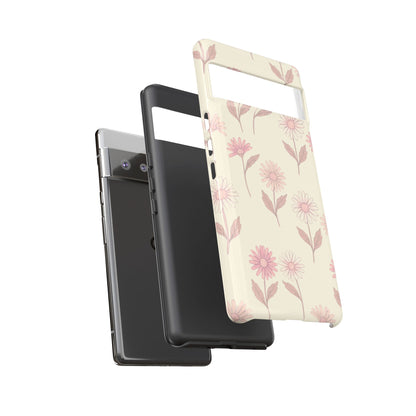 Pretty Blush Daisy Pattern Phone Case