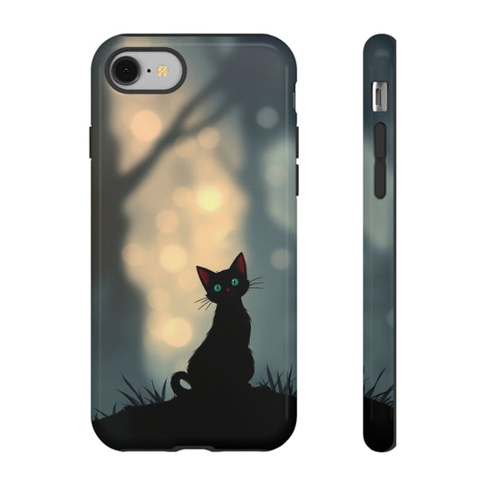 Gothic Cat Design Phone Case
