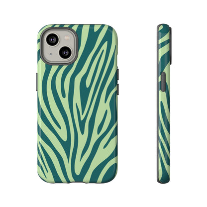 Boutique Sage Tiger Print Phone Case