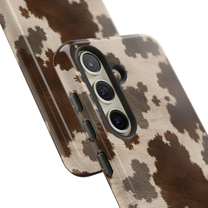 Stylish Mocha Cow Print Phone Case