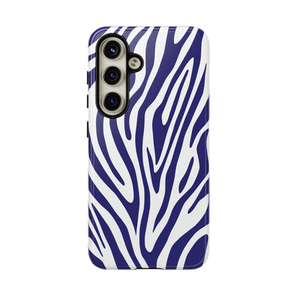 Graphic Blue Tiger Print Phone Case