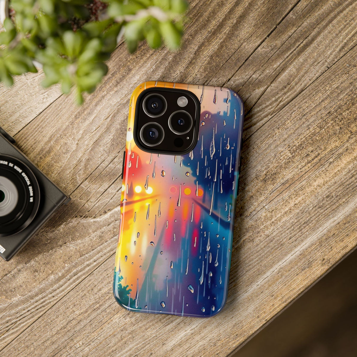 Electric Rain Watercolour Design Phone Case - Multicolor Phone Case