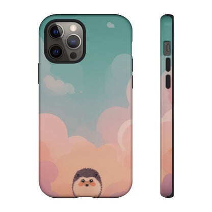 Cute Hedgehog & Cloud Design Phone Case - Multicolor Phone Case - iPhone 12 Pro / Glossy