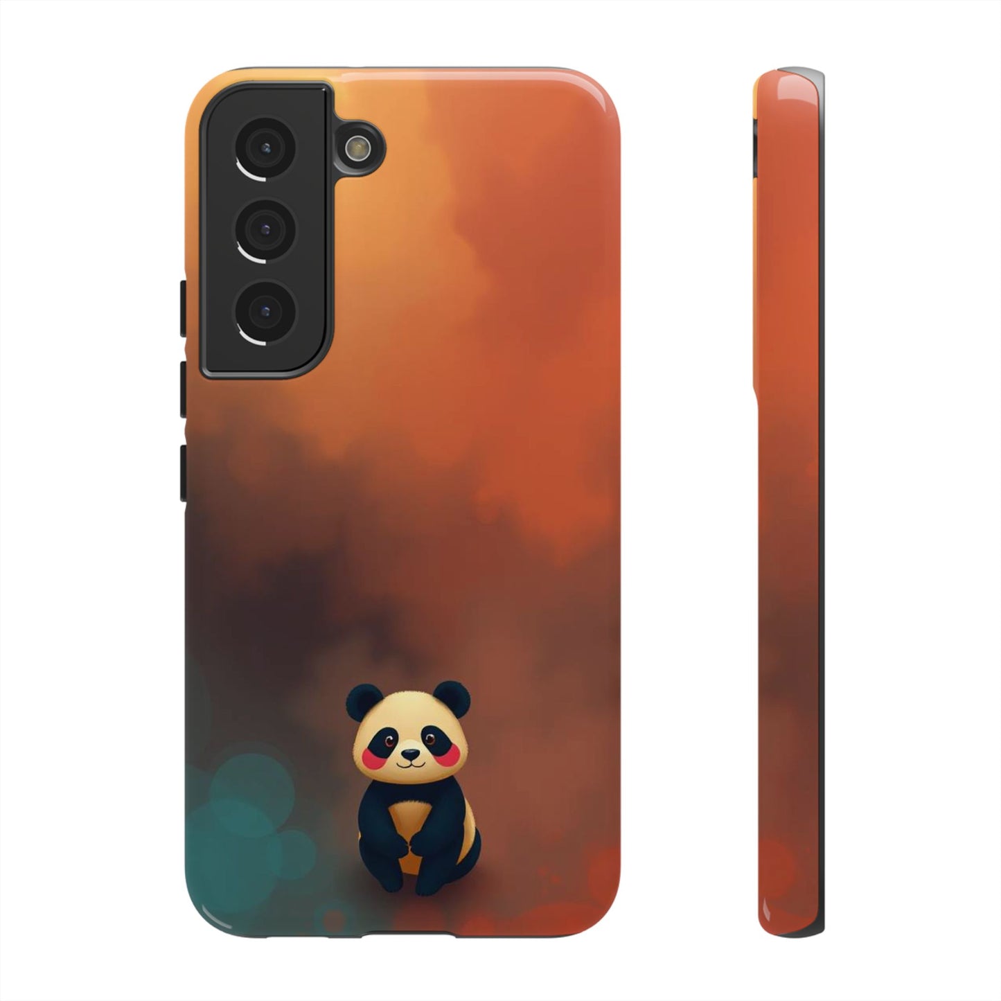 Samsung Galaxy S22 / Glossy Phone Case - Cute Colourful Panda Design Phone Case