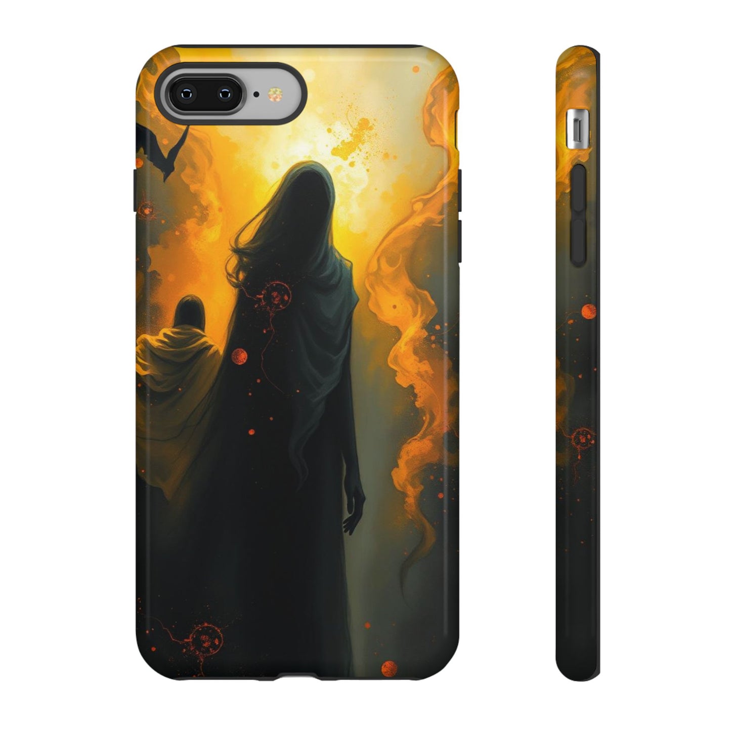 iPhone 8 Plus / Glossy Phone Case - Acrylic Gothic Myterious Figures Phone Case