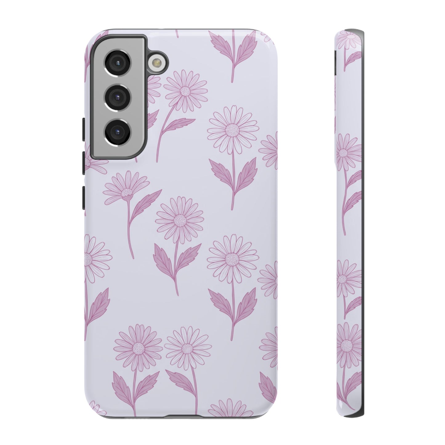 Pretty Lilac Daisy Pattern Phone Case