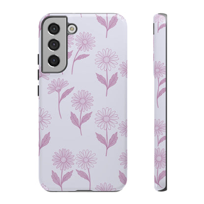 Pretty Lilac Daisy Pattern Phone Case