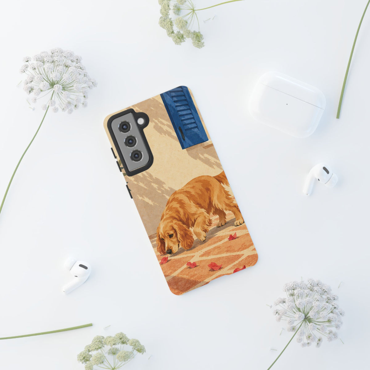 Cocker Spaniel Scent Trail Phone Case - Multicolor Phone Case