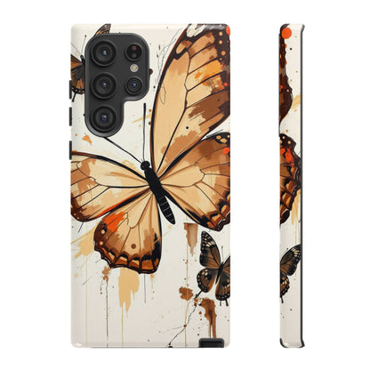 Acrylic Style Butterflies Design Phone Case - Multicolor Phone Case - Samsung Galaxy S22 Ultra / Glossy