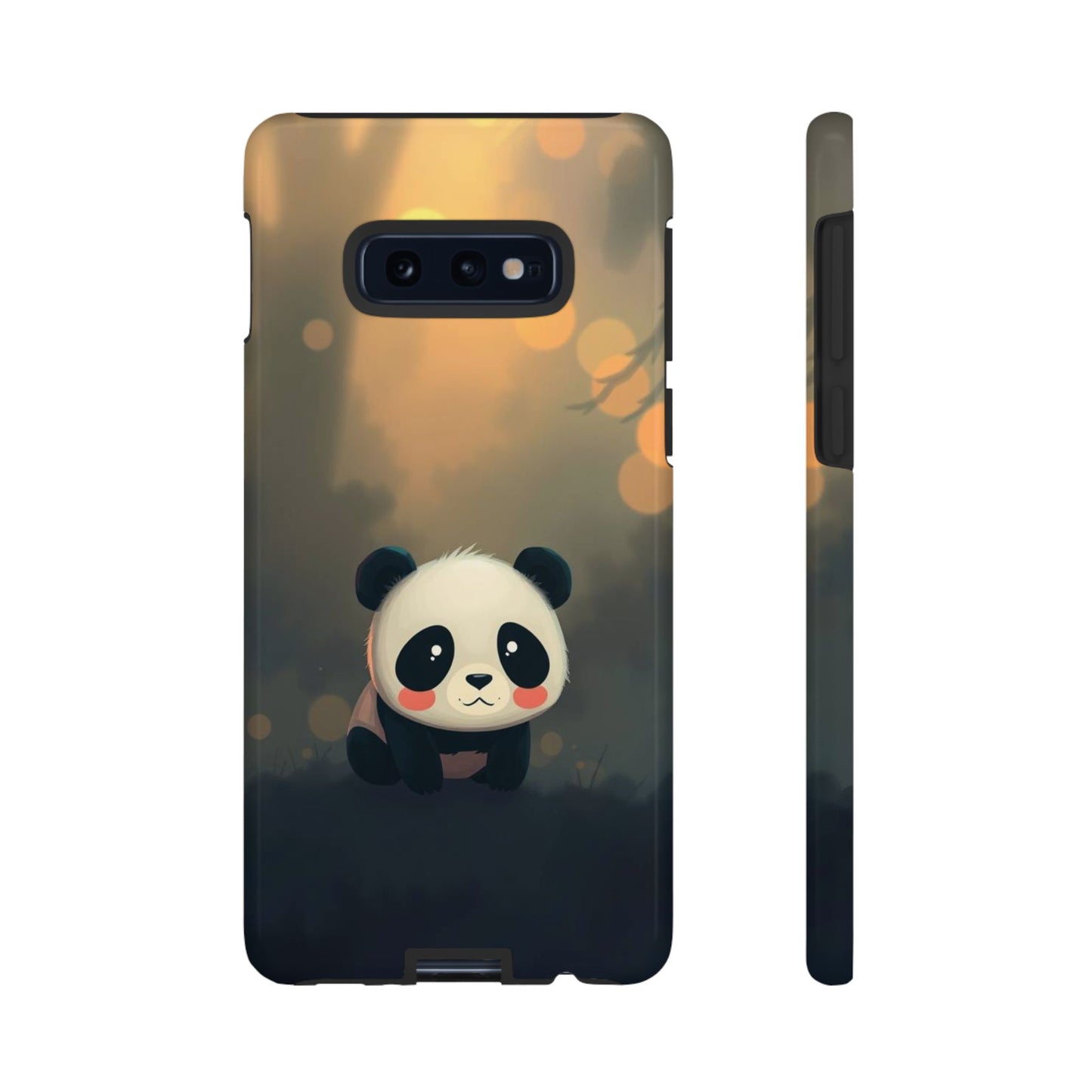 Samsung Galaxy S10E / Glossy Phone Case - Cute Gothic Panda Design Phone Case