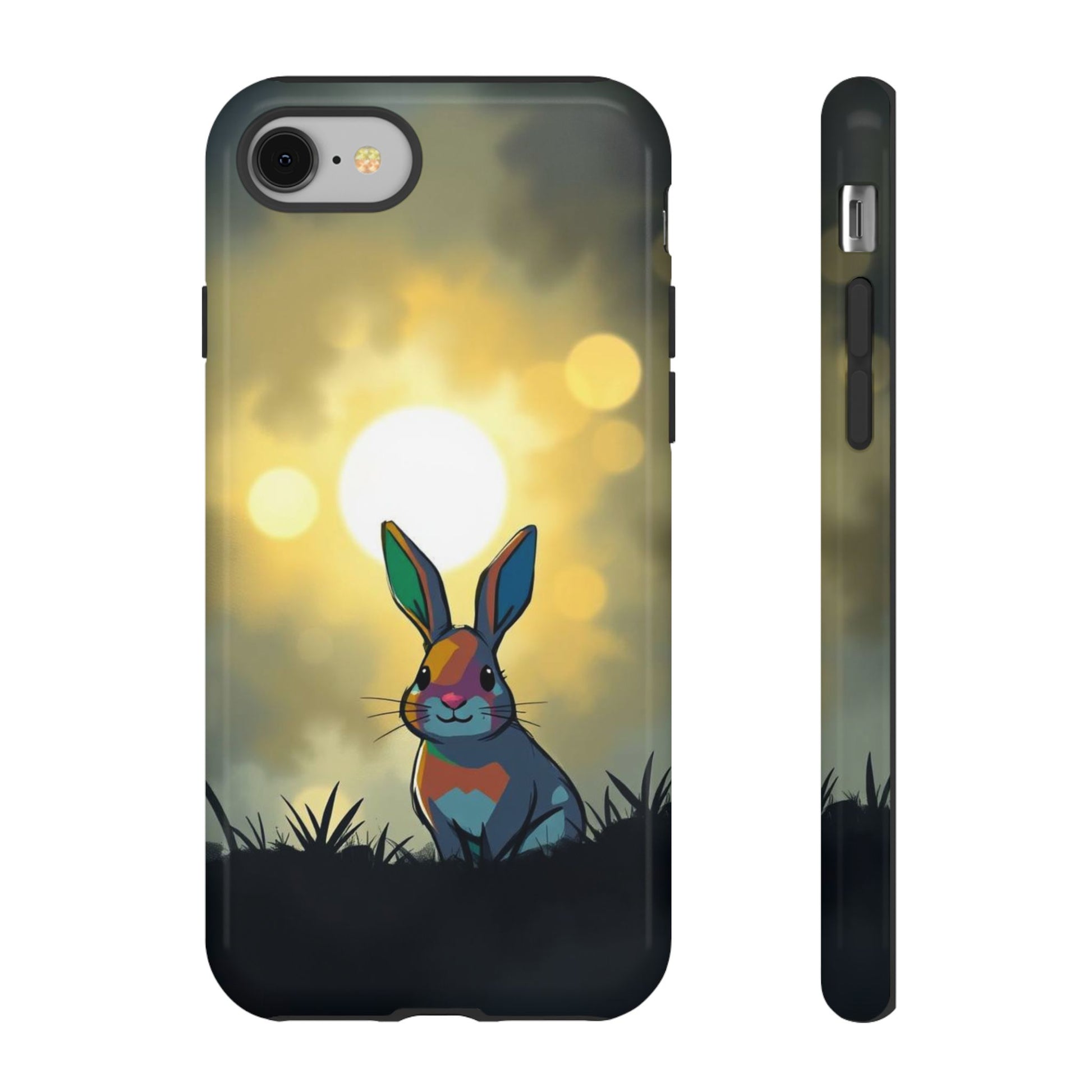 Gothic Rabbit Moody Design Phone Case - Multicolor Phone Case - iPhone 8 / Glossy