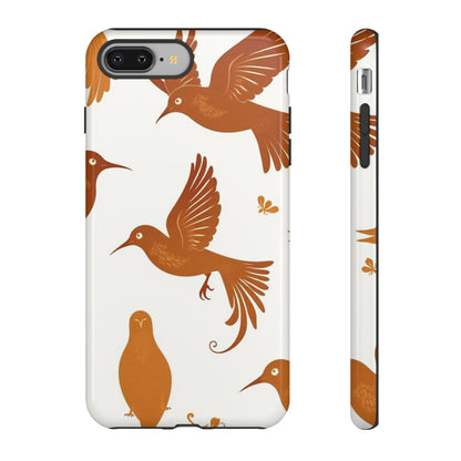 Abstract Bird Pattern Phone Case - Multicolor Phone Case - iPhone 8 Plus / Glossy