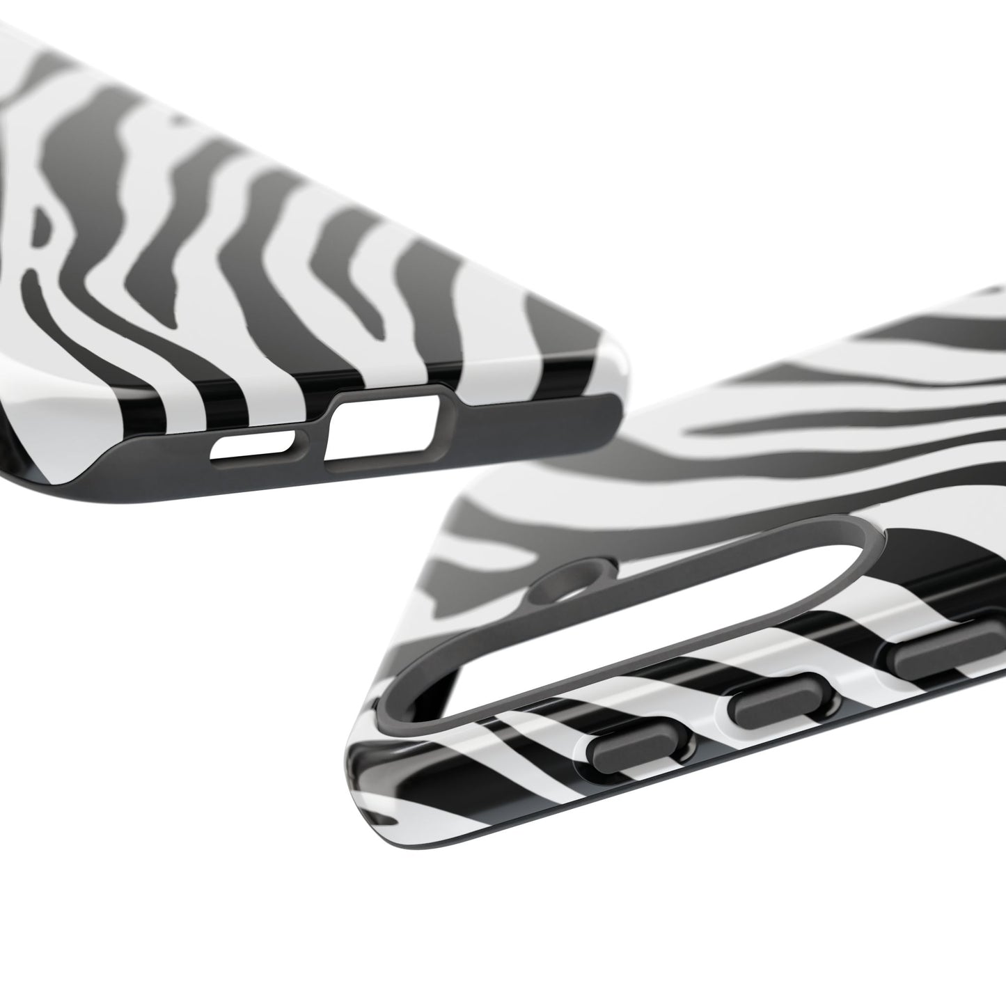 Modern Monochrome Zebra Print Phone Case