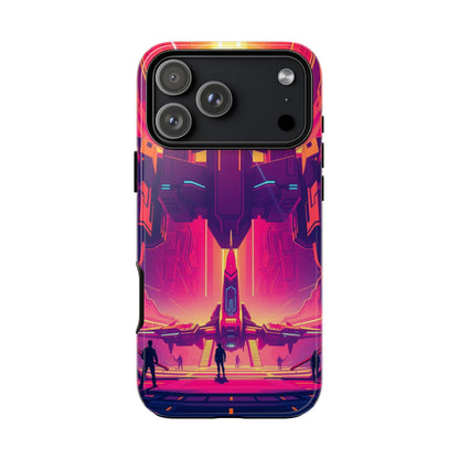 iPhone 17 Pro Max / Glossy Phone Case - Alien Landing Pad Design Phone Case