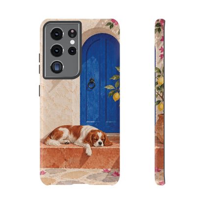 Cavalier King Charles Spaniel Blue Door Siesta Phone Case - Multicolor Phone Case - Samsung Galaxy S21 Ultra / Glossy