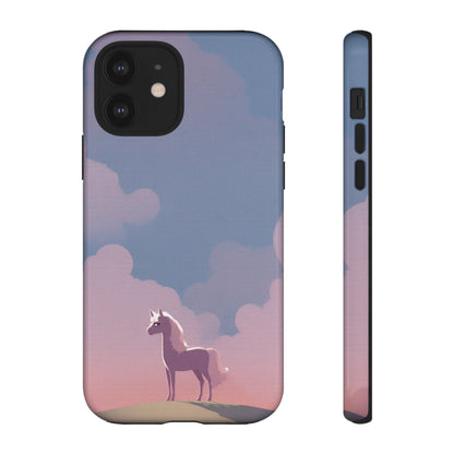 iPhone 12 / Glossy Phone Case - Pony & Cloud Design Phone Case