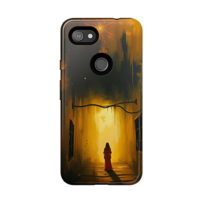 Acrylic Gothic Woman in Red Phone Case