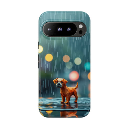 Google Pixel 9 Pro / Glossy Phone Case - Origami ’Soggy Dog’ Design Phone Case