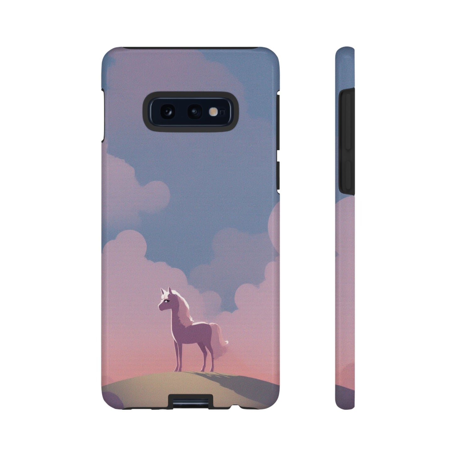 Samsung Galaxy S10E / Glossy Phone Case - Pony & Cloud Design Phone Case