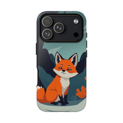 iPhone 17 Pro / Glossy Phone Case - Cute Fox Design Phone Case