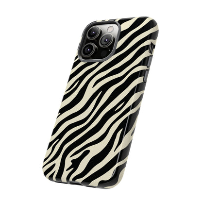 Chic Ivory Zebra Print Phone Case