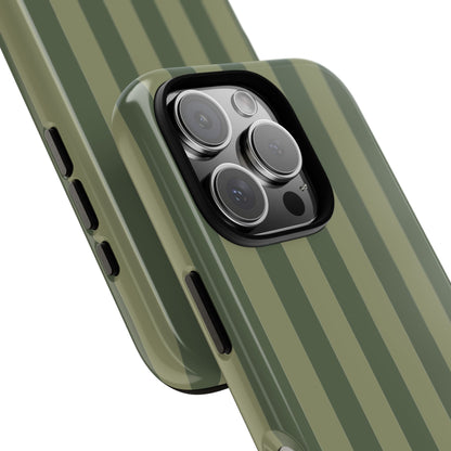 Green Stripe Pattern Phone Case - Green Phone Case