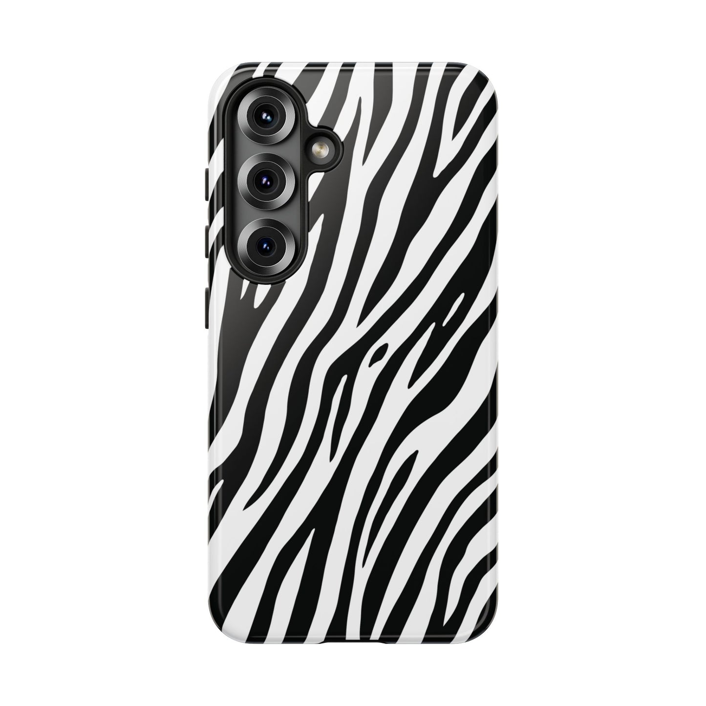Monochrome Tiger Print Phone Case