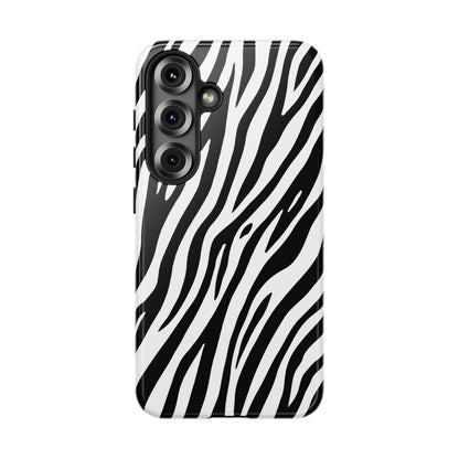Monochrome Tiger Print Phone Case