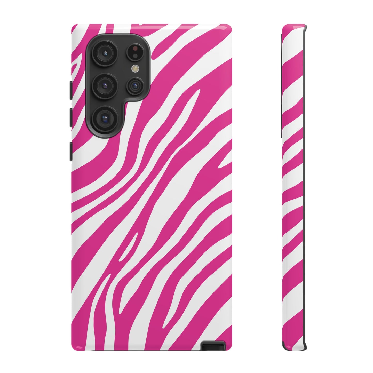 Modern Hot Pink Zebra Print Phone Case