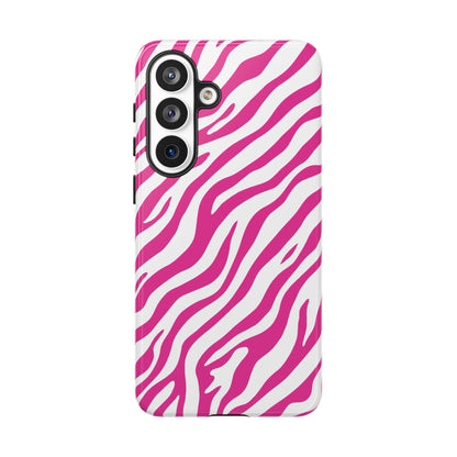Stylish Hot Pink Zebra Print Phone Case