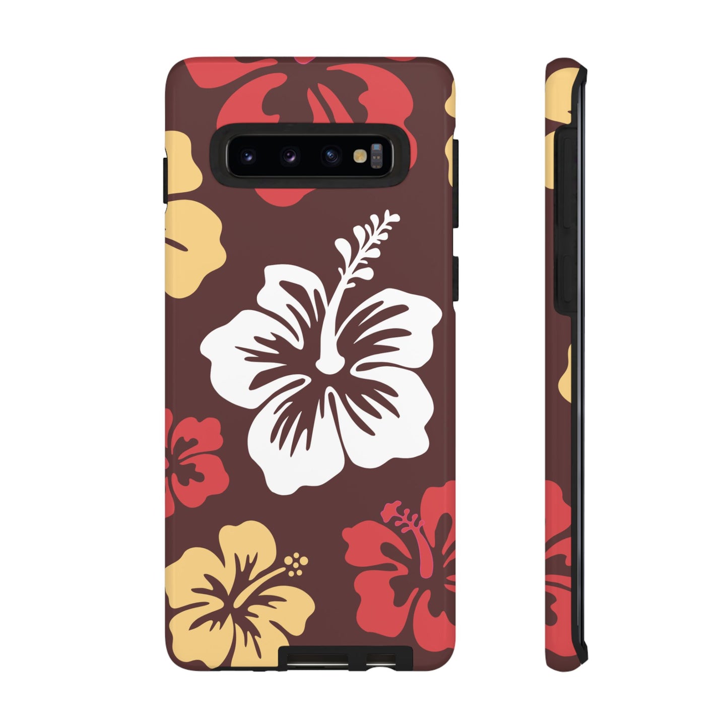 Samsung Galaxy S10 / Glossy Phone Case - ’Hibiscus Retro Pattern #2’ Phone Case