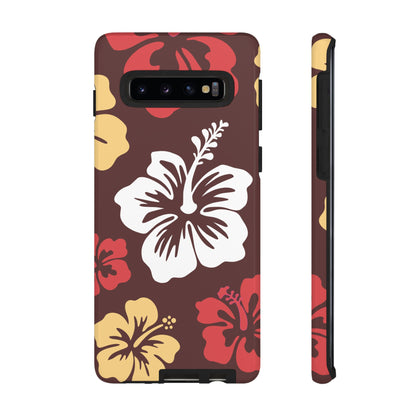 Samsung Galaxy S10 / Glossy Phone Case - ’Hibiscus Retro Pattern #2’ Phone Case