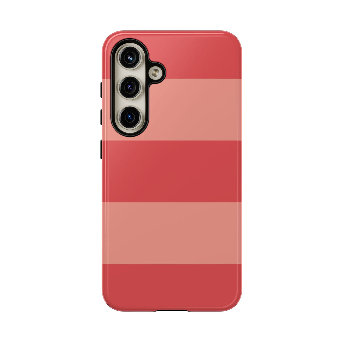 Pink Horizontal Stripe Pattern Phone Case - Pink Phone Case - Samsung Galaxy S24 / Glossy