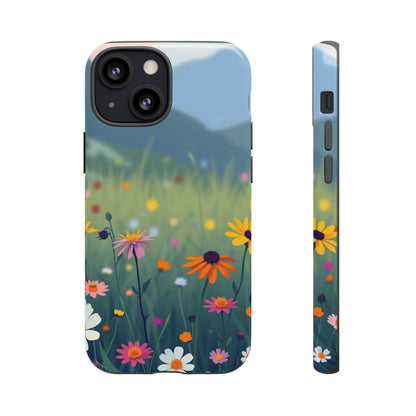 Vibrant Meadow Design Phone Case - Multicolor Phone Case - iPhone 13 Mini / Glossy