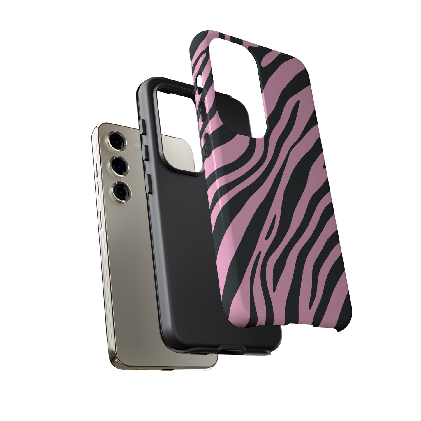 Modern Blush Zebra Print Phone Case