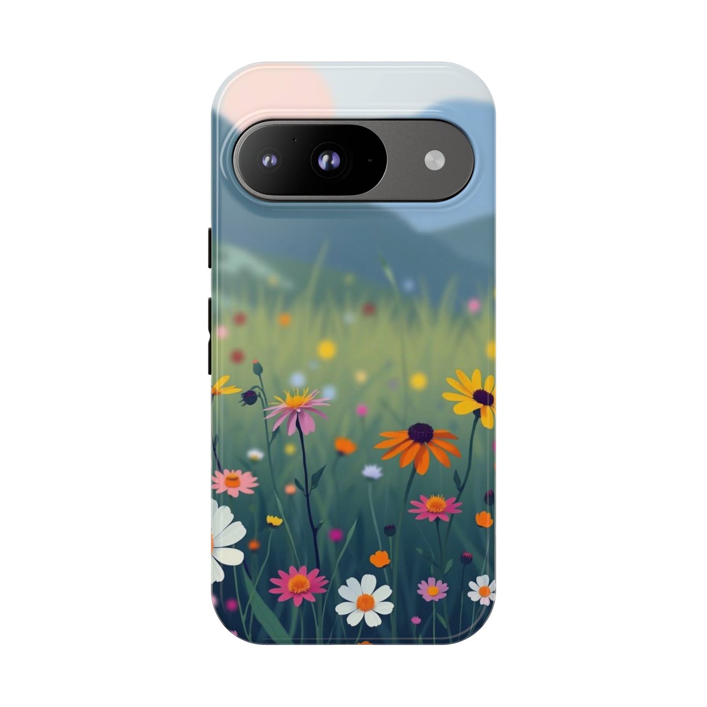 Google Pixel 9 / Glossy Phone Case - Vibrant Meadow Design Phone Case
