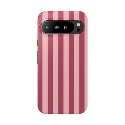 Google Pixel 9 Pro XL / Glossy Phone Case - ’Pink Stripe Pattern’ Phone Case