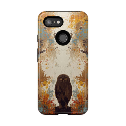 Abstract Owl Design Phone Case