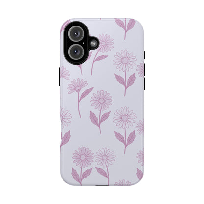 Pretty Lilac Daisy Pattern Phone Case