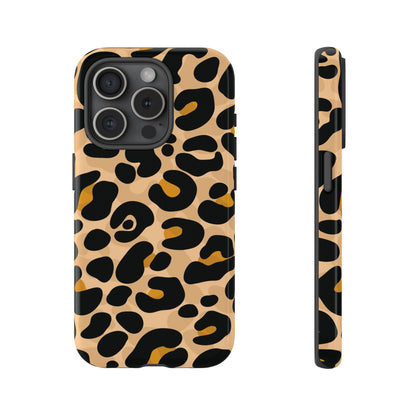 Stylish Mocha Leopard Print Phone Case
