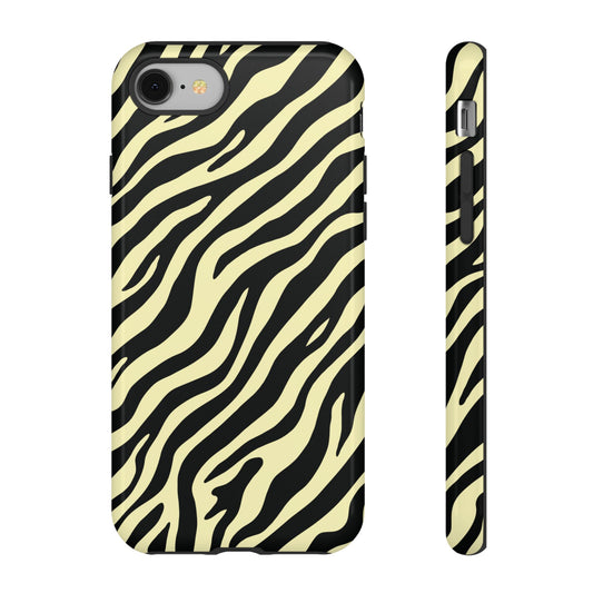 Stylish Neutral Zebra Print Phone Case