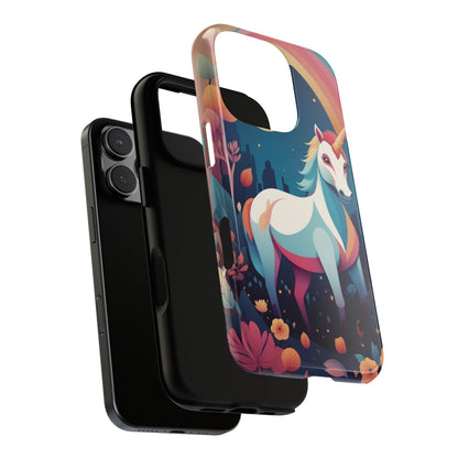 Stylised Unicorn & Rainbow Design Phone Case - Multicolor Phone Case