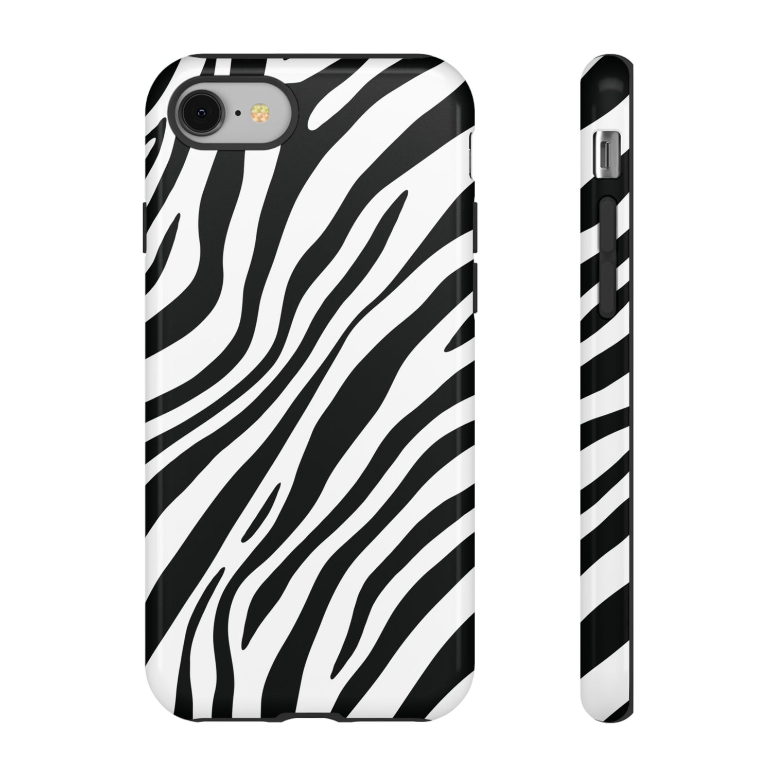 Modern Monochrome Zebra Print Phone Case