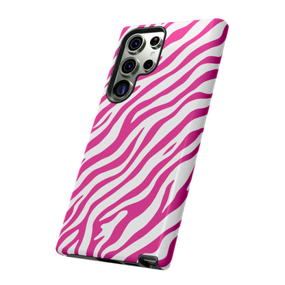 Stylish Hot Pink Zebra Print Phone Case