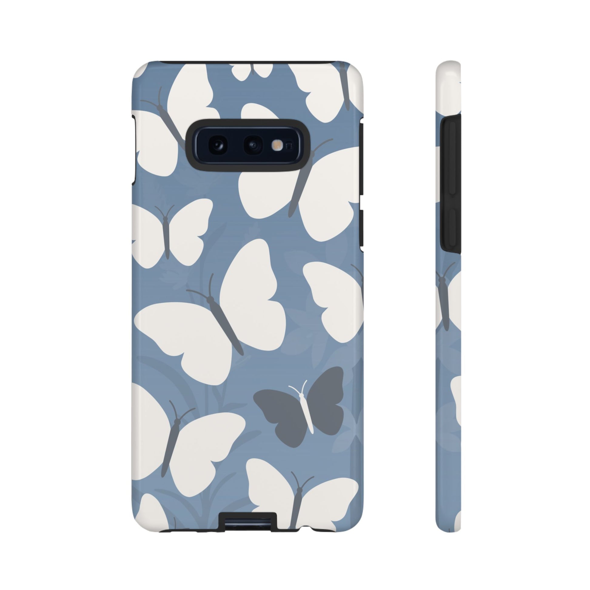 Phone Case - Minimalist Light Blue Butterfly Pattern Phone Case