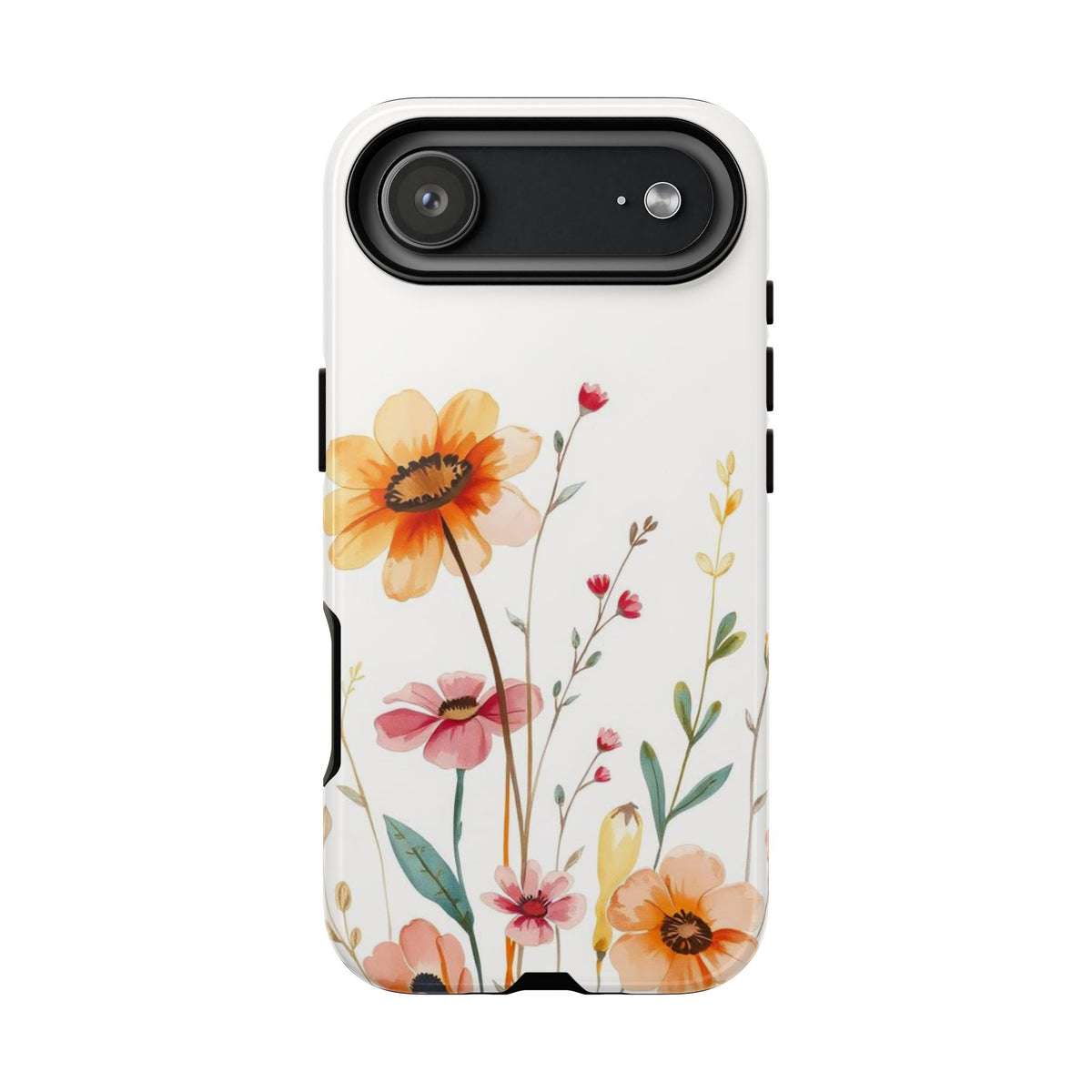 Boho Chic Watercolour Wild Blooms Pattern Phone Case - Multicolor Phone Case - iPhone 17 Air / Glossy