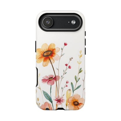 Boho Chic Watercolour Wild Blooms Pattern Phone Case - Multicolor Phone Case - iPhone 17 Air / Glossy