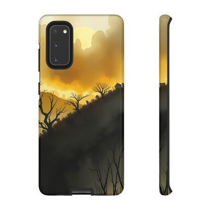 Samsung Galaxy S20 / Glossy Phone Case - Eerie Graveyard Watercolour Design Phone Case