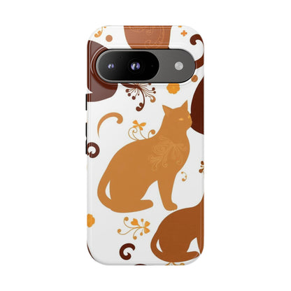Abstract Cat Pattern Phone Case - Multicolor Phone Case - Google Pixel 9 / Glossy